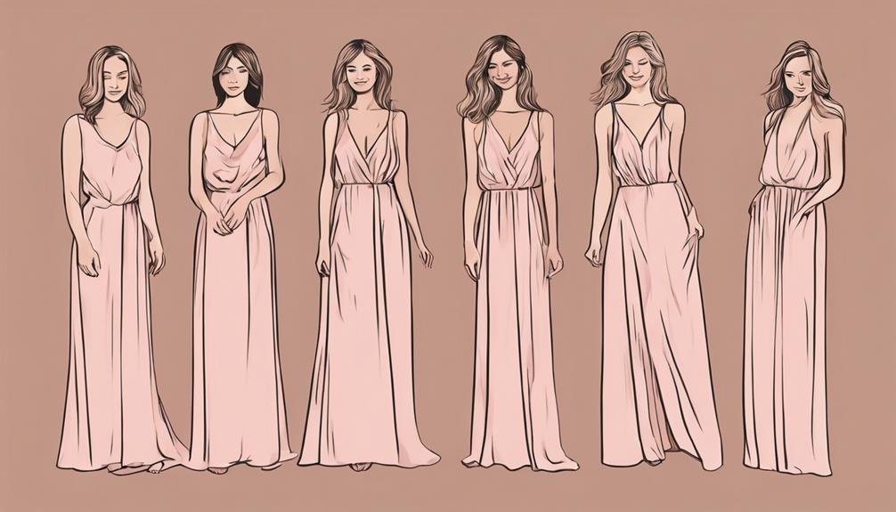 elegant bridal party attire